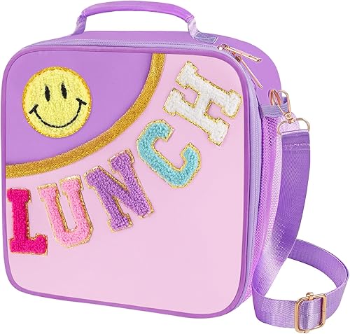 Miniatura 9 de Bolsa de Almuerzo para Niños-Bolsa de Almuerzo Aislada para Niños con Correa Ajustable - Lonchera Reutilizable a Prueba de Fugas para Niñas, Bolsa