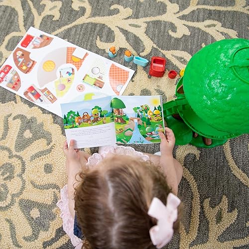 Miniatura 4 de BANDAI V700200 Timber Tots por Klorofil-Casa del árbol mágico con 2 figuras-Eliot de The Fox Ruby de la familia Bear - Juego preescolar de