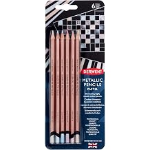 Derwent Metallic Pastel Colored Pencils, 6-Piece Set 2305602