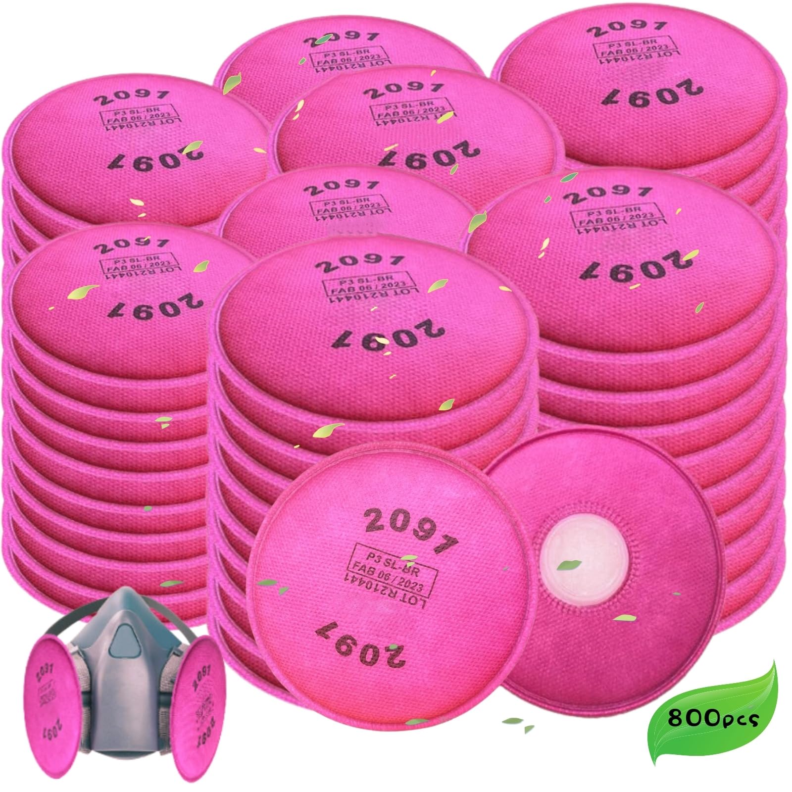 800PCS-(400pack) 2091 Particulate Filter,2091 Filter Compatible with 6000 6200 6800 7000 FF-4 Series to Replace Filters
