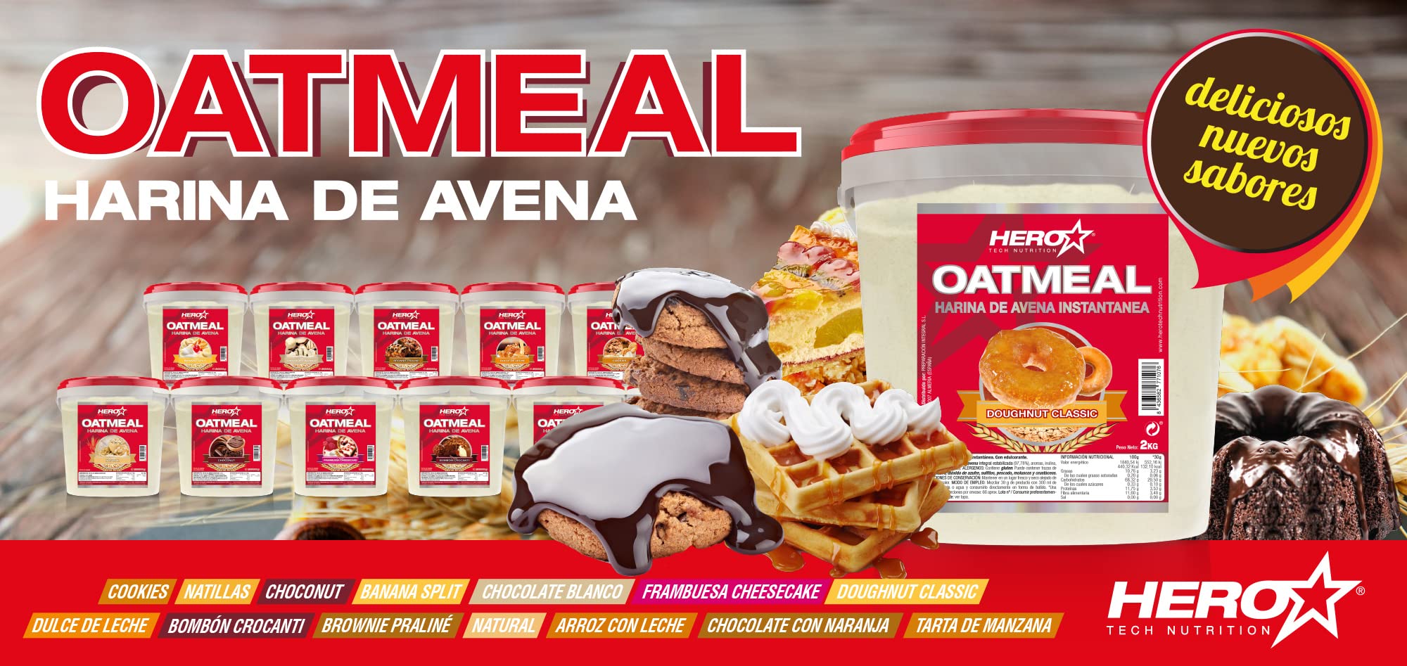 HARINA DE AVENA 2 KG (CHOCOLATE BLANCO)