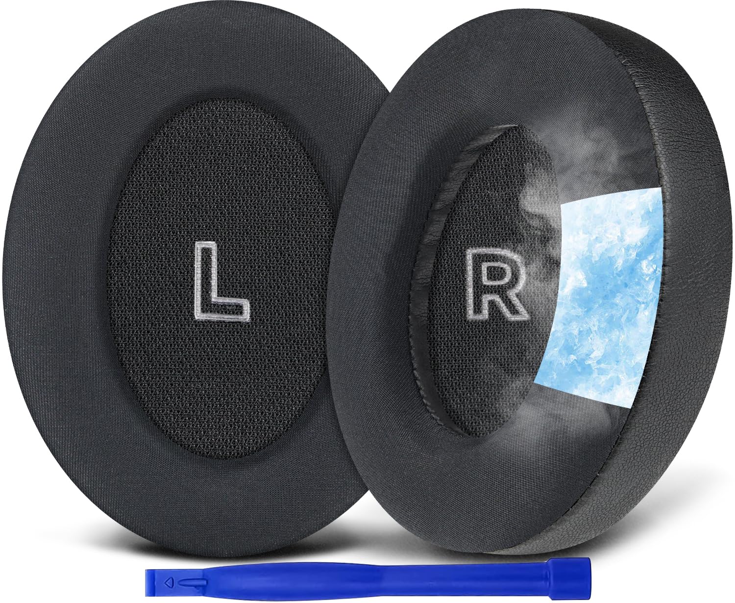SOULWIT Cooling Gel Replacement Earpads for Bose QuietComfort(QC) Ultra Wireless Headphones, Ear Pads Cushions with Breathable Ice Silk Fabric, High-Density Noise Cancelling Foam - Black-image-34