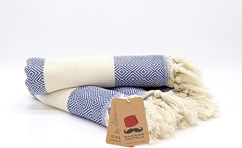 Vista 217 de Bazaar Anatolia Juego de 2 toallas de mano turcas para baño, 39 x 19 pulgadas, algodón, toallas de mano decorativas para cocina, té, yoga, cara