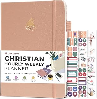 Clever Fox Christian Hourly Weekly Planner – Goal Setting Planner with T...