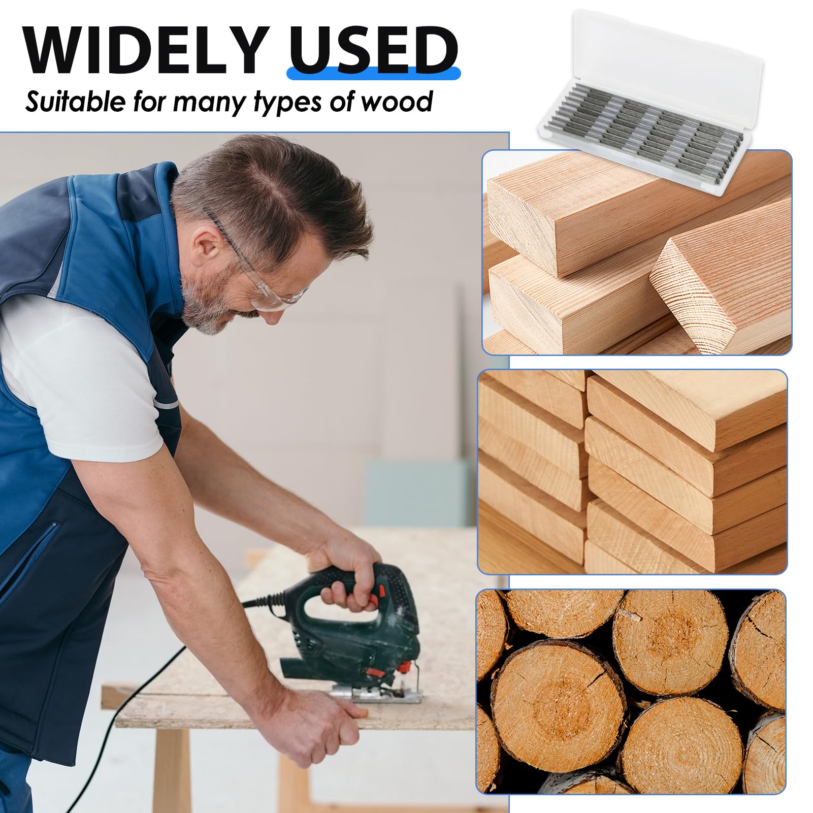 10 Lames De Raboteuse HSS 82mm - Réversibles Pour Makita, Bosch - Travail Du Bois - Affûtage Double Face