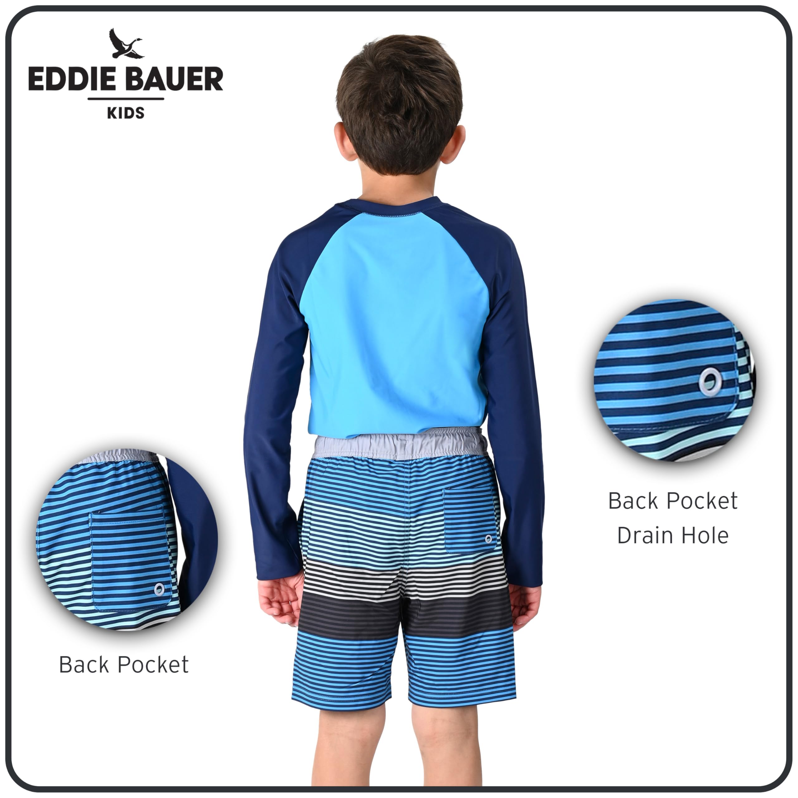 Eddie Bauer Jungen Rash-Guard-Set