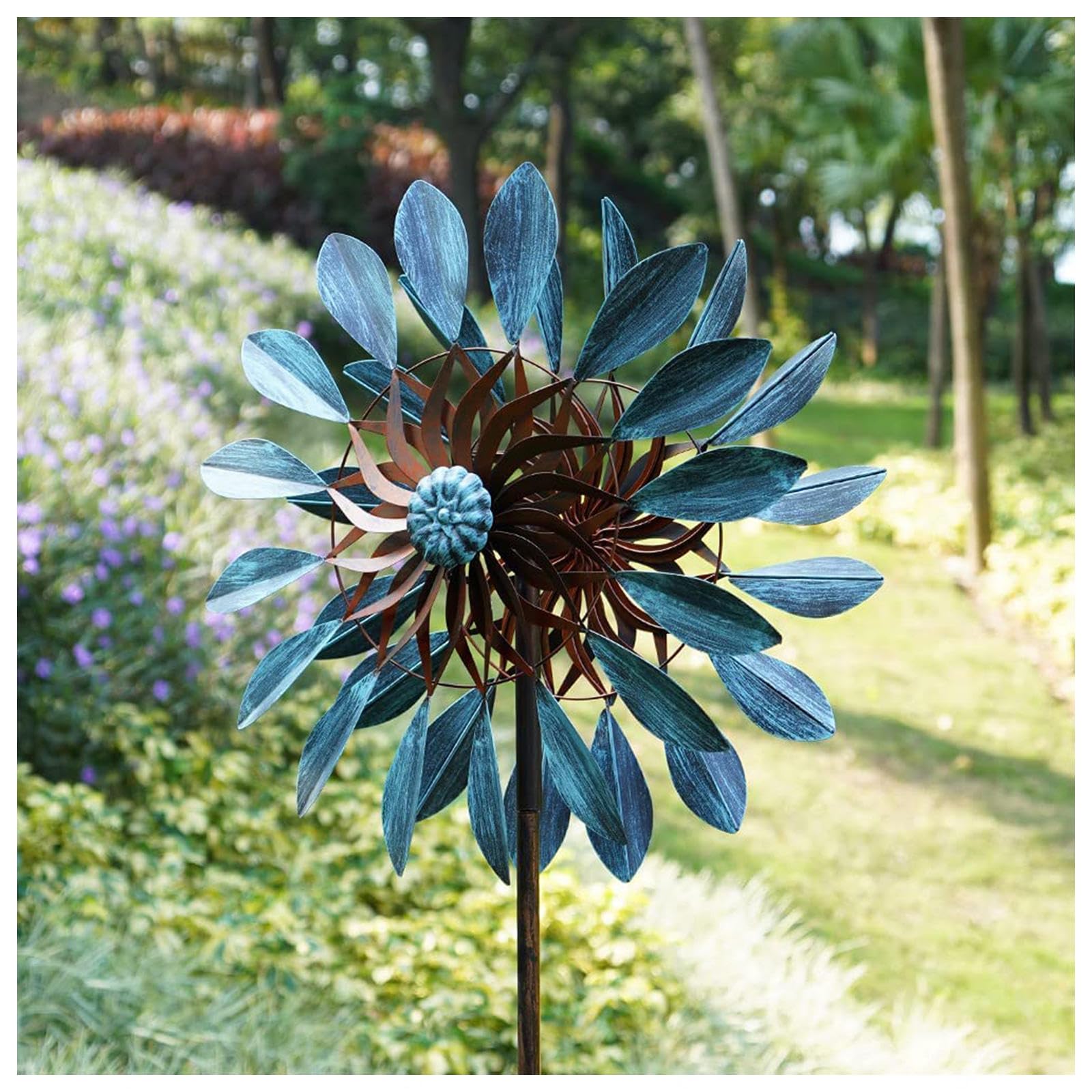Yard Decor Wind Spinner, 84in Yard Spinner, 360° Wind With Kinetic Wind Sculptures, for Garden Lawn Patio Yard