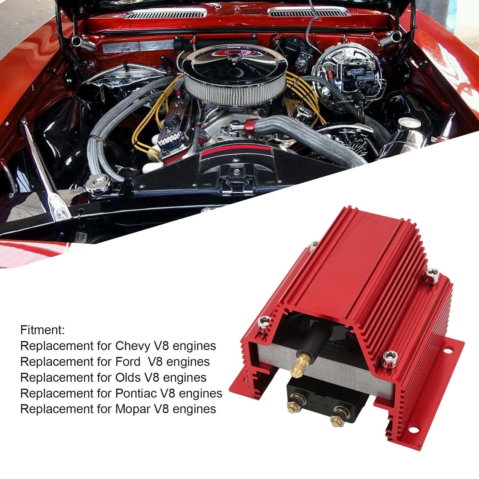Cewka Zapłonowa o Wysokiej Wydajności, Wymiana Części Układu Zapłonowego z Czerwonym Rdzeniem Elektrycznym do Wyścigów Ulicznych V8 Street Drag