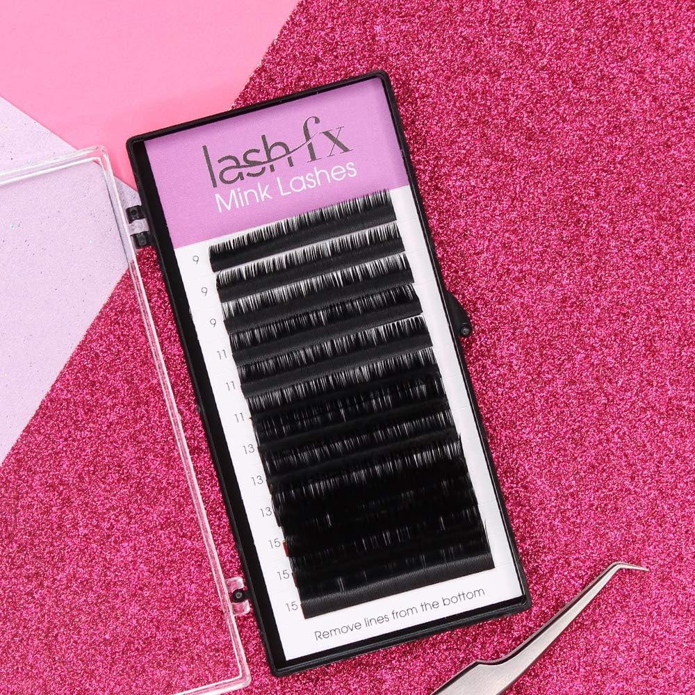 Lash FX 0.15 9 mm Mink D Curl Individual Lashes for Voluminous Natural-Looking Lash Looks - Image 4
