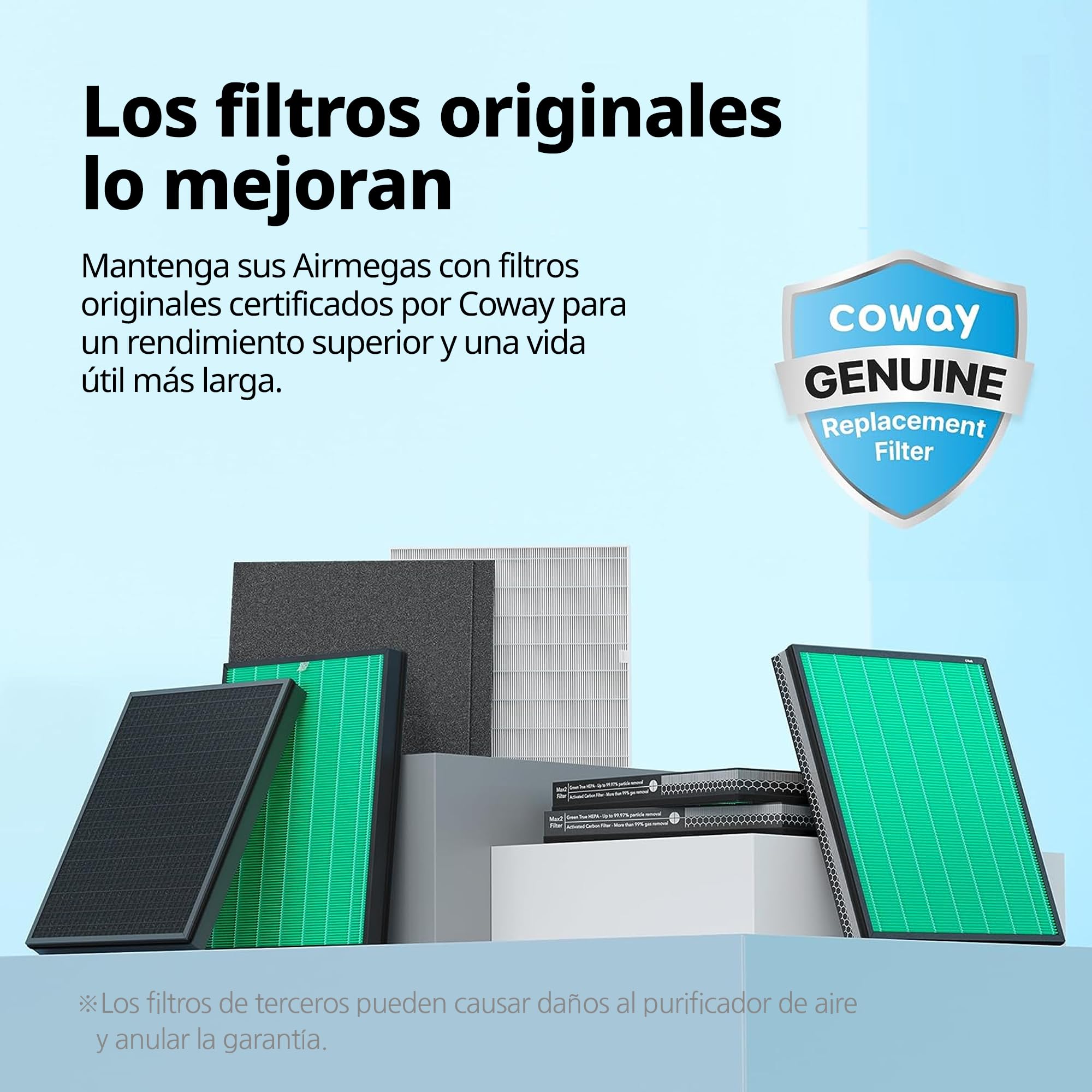 Coway Juego de filtros para purificador de aire AP-1220B Airmega Jet