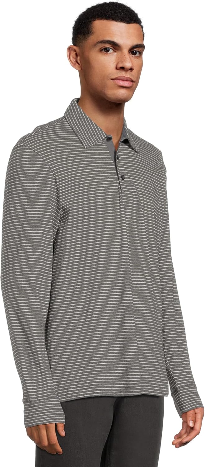 Faherty Men's Long Sleeve Sunwashed T-Shirt Polo - Image 2