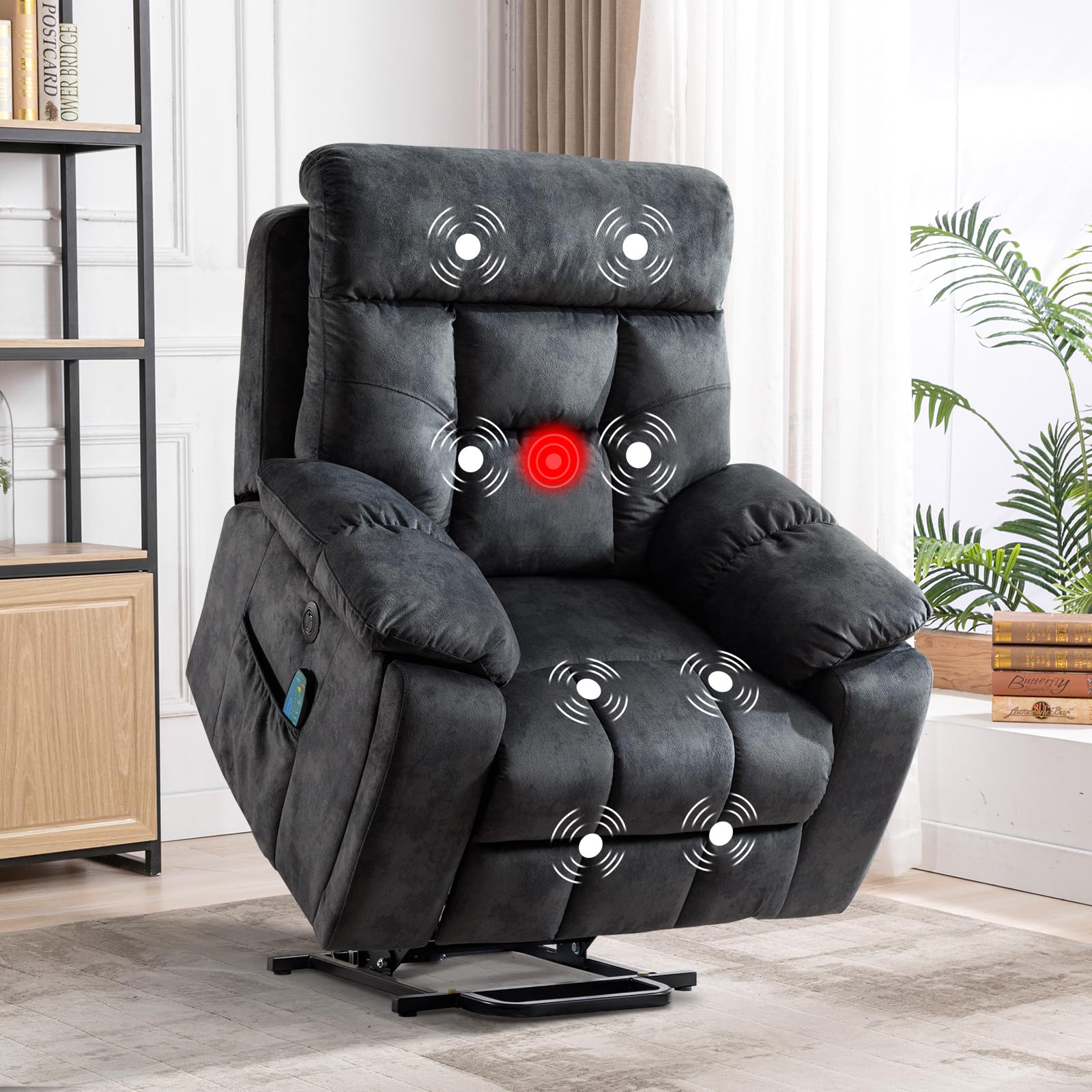 2026 Recliners for Tall People: 5 Picks That Fit Better 2 CANMOV Large Power Lift Recliner Chair with Massage and Heat for Elderly Big and — product photo
