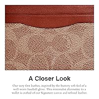 Amazon.com: Coach Flat Card Case in Signature, Tan/Rust, One
