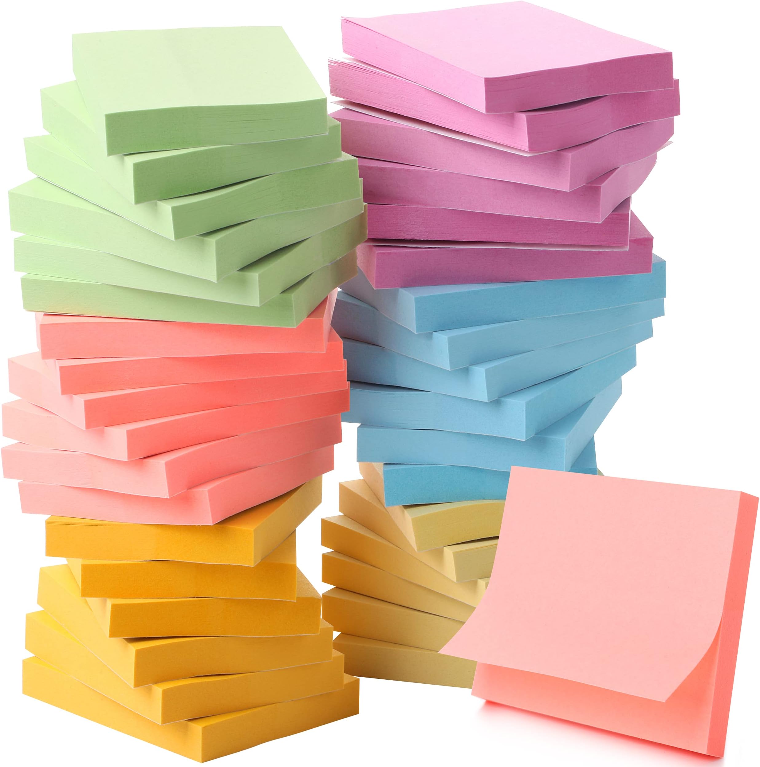 Mr. Pen- Sticky Notes, 1.5”x2”, 2160 Sheets, Pastel Sticky Notes, Mini Sticky Notes, Bible Sticky Notes, Stocky Notes for Bible Journaling