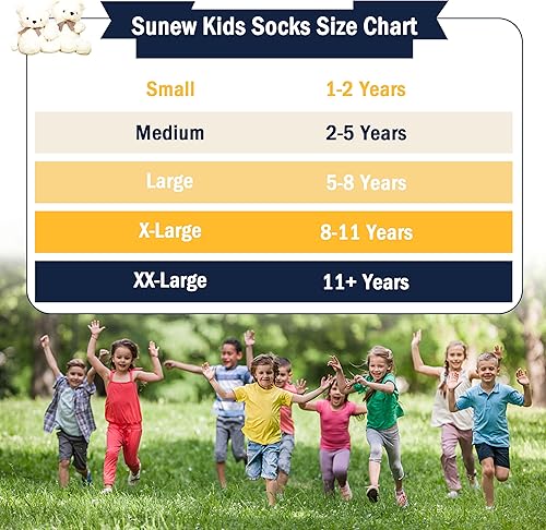 Miniatura 2 de Sunew Calcetines para bebés y niños pequeños, calcetines acolchados atléticos de corte bajo y tobillos, 6 pares