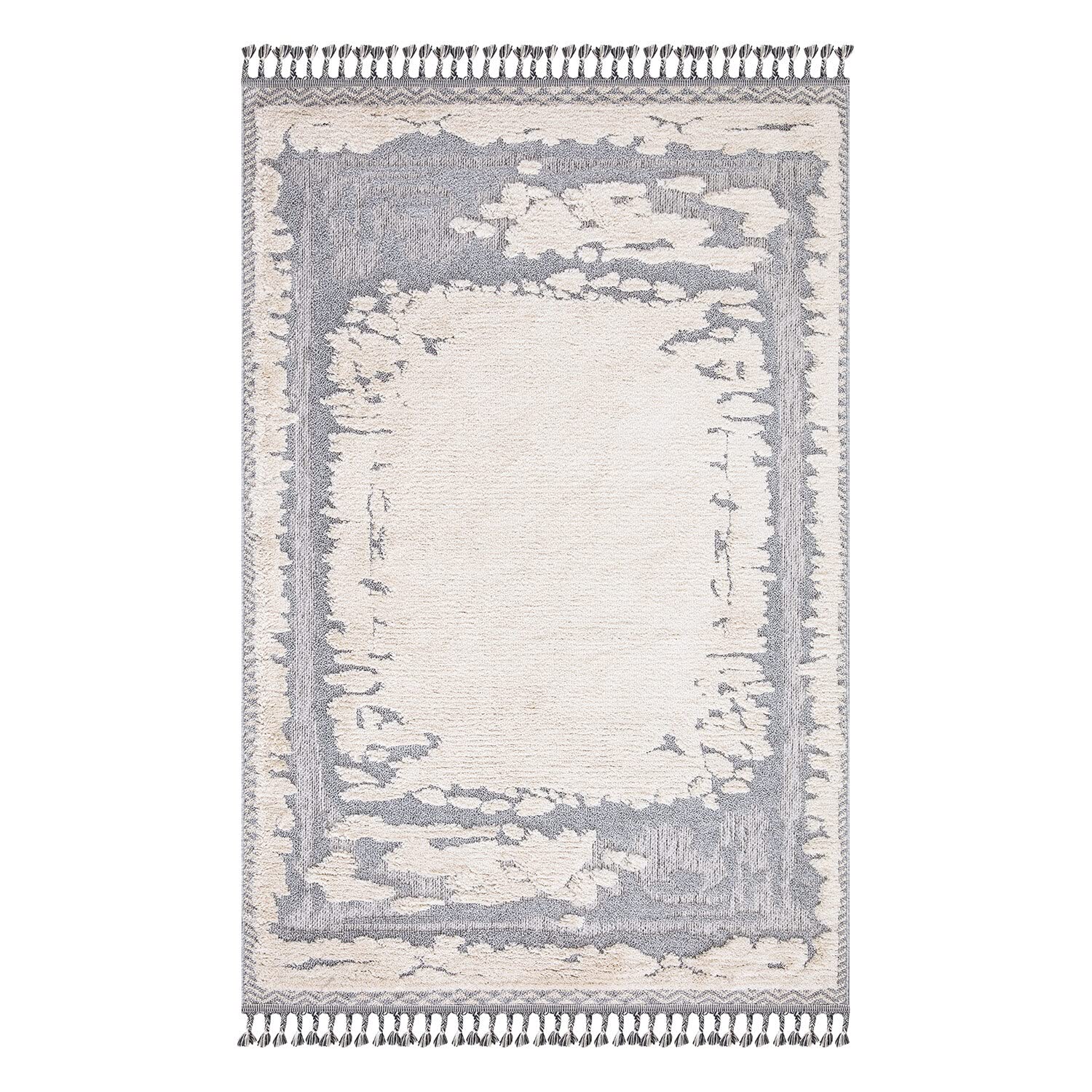 ESMIYA - Tapis Berbère à relief - Crème 200 x 290 cm | Leroy Merlin