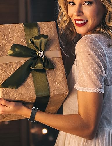 Miniatura 5 de Crodi Correa grabada de Navidad y Halloween compatible con Fitbit Versa 4Versa 3Sense 2Sense Band para mujeres y hombres, diseño sin decoloración,