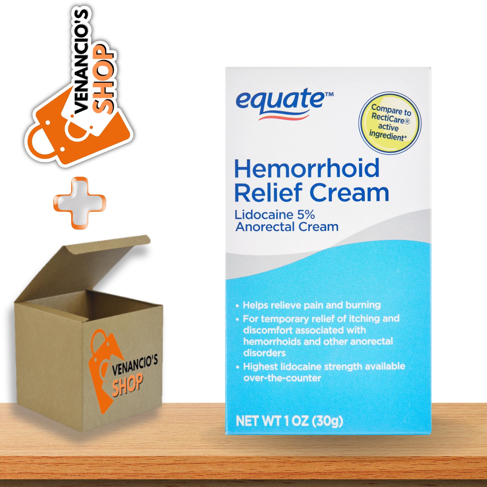 Buy Equate Hemorrhoid Cream with 5 Lidocaine Topical Ointment