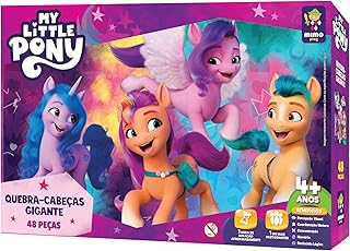 QUEBRA CABEÇA 48 PCS GIGANTE LITTLE PONY ARCO-ÍRIS ENCANTADO
