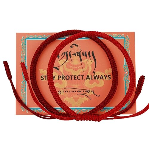 Miniatura 1 de 2ps Authentic blessed Tibetan monks handmade Dorje Knot protection bracelet for women and men with a talisman.Red string bracelet-mens bracelet