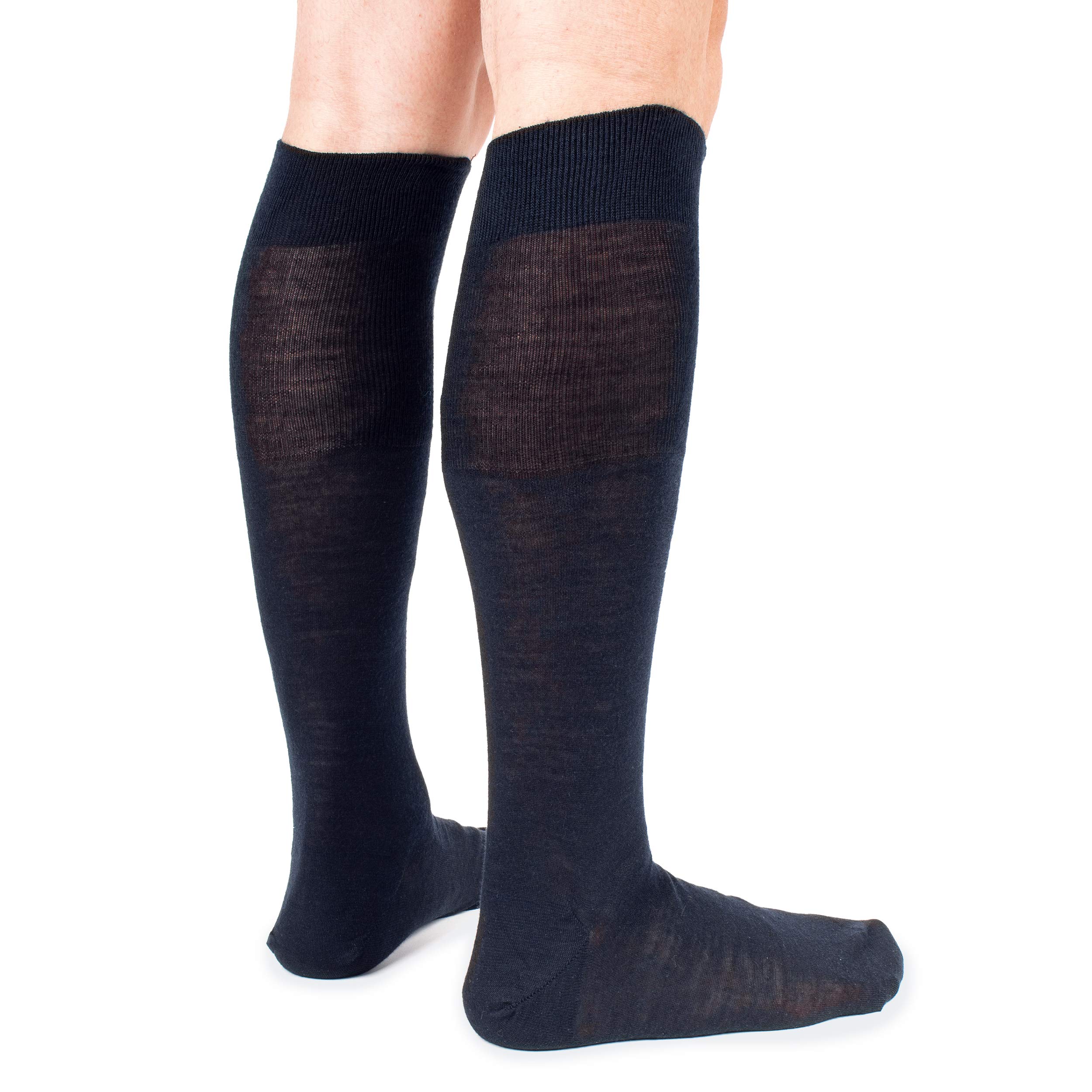 Ciocca Calze Lunghe Uomo Lisce in Lana Seta - 3/6 Paia - Made in Italy