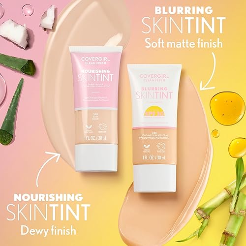 Miniatura 10 de COVERGIRL Clean Fresh - Tinte para piel borrosa con SPF 30, 420 luzmedio neutro, base líquida, acabado mate suave, suaviza, ilumina, difumina los