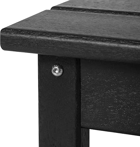 Vista 111 de WestinTrends Malibu - Mesa de centro para exteriores, 35 x 17.5 pulgadas, para todo tipo de clima, de madera de polietileno, para patio, jardín