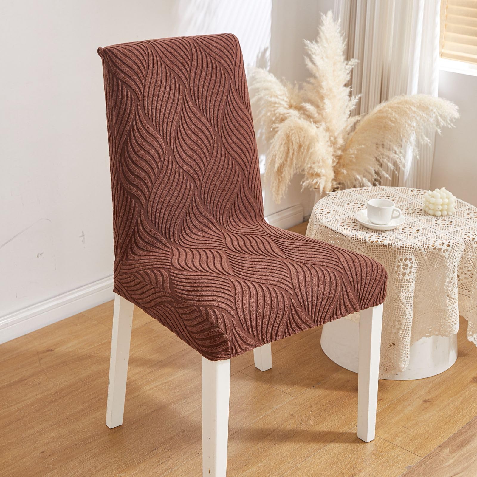 Protect Your Dining Chairs with Elastic Slipcovers -11 Protect Your Dining Chairs with Elastic Slipcovers -11