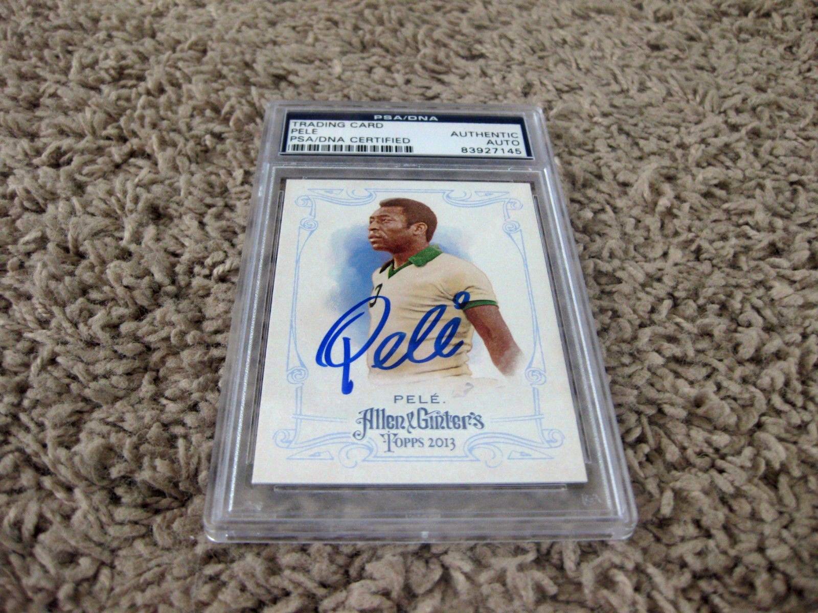 PSA / DNA Certified Autograph: Pele Signed Card (Soccer) : Amazon