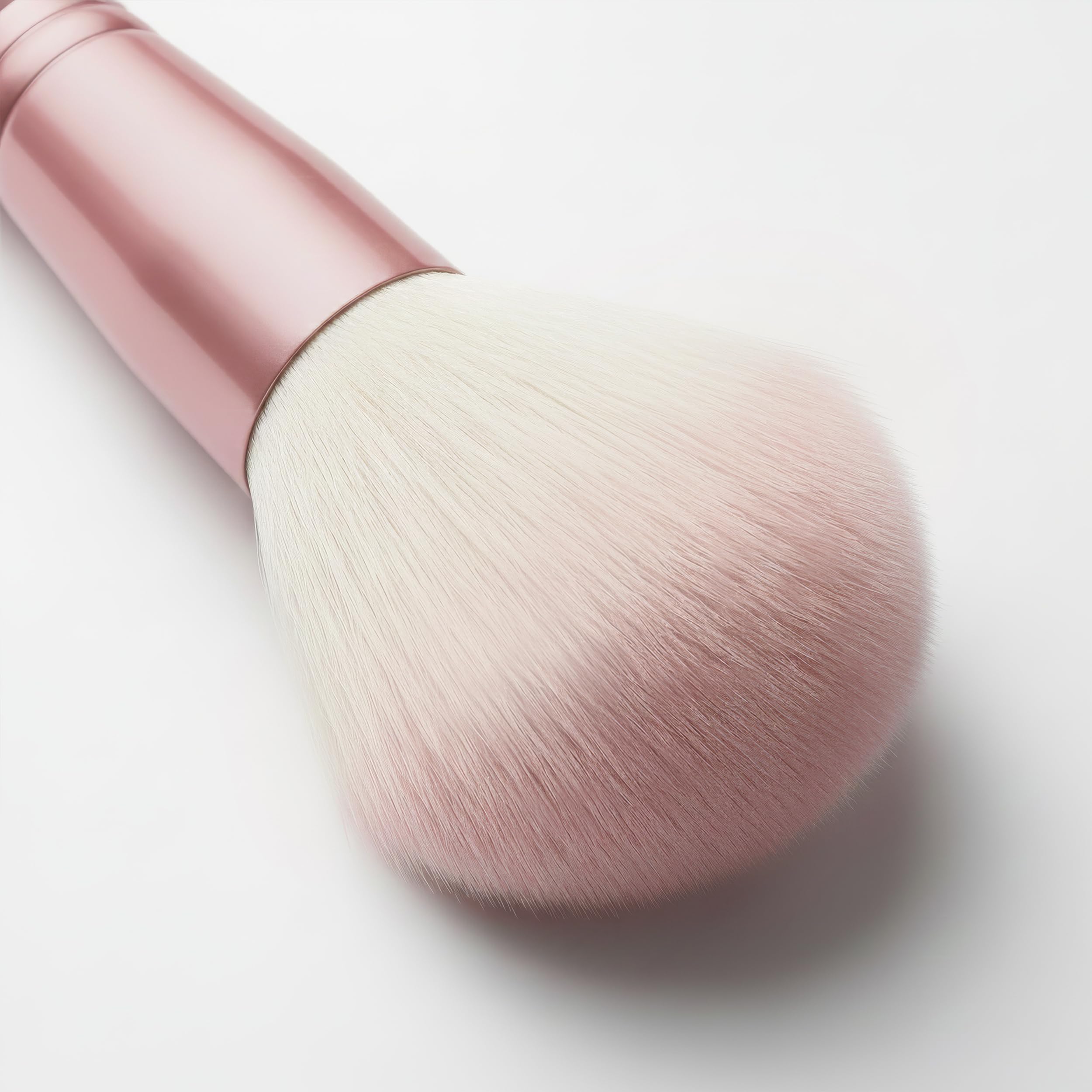 Luvia Prime Vegan Pro - Juego de brochas de maquillaje (7 unidades, incluye soporte para brochas, esponja y estera limpiadora), color nácar y rosa perla