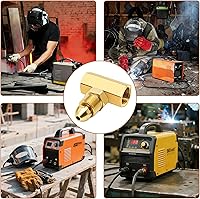 Vista 6 de Nuevo adaptador de gas inerte de argón T-92 conecta 2 reguladores a 1 botella de soldadura Tig, compatible con argón/helio/nitrógeno, CGA 580