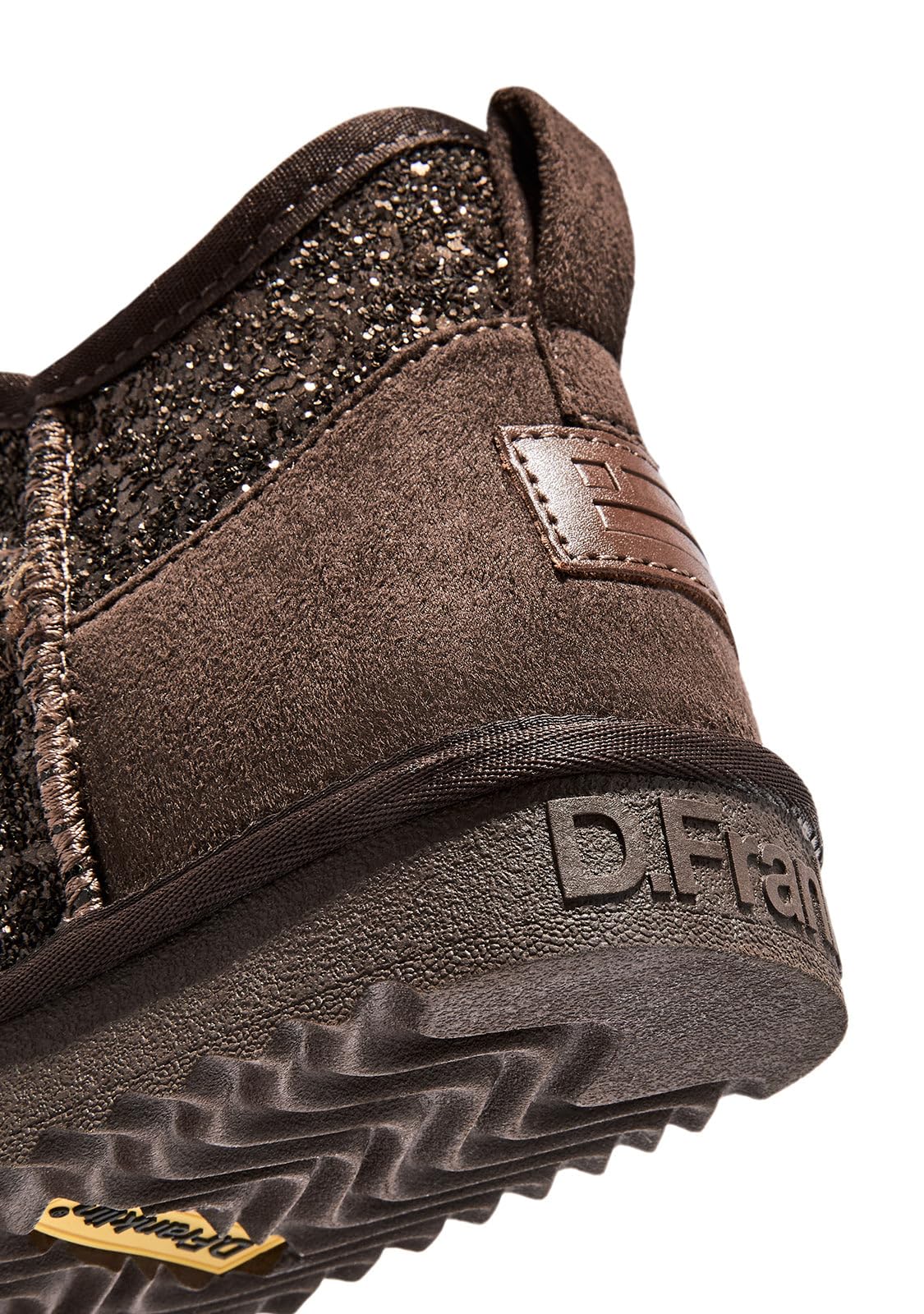 D.Franklin Buty Australijskie Damskie Nordic Lite WW Glitter w kolorze czekoladowym - Buty Damskie - Moda Casual - Rozmiar (36) - Model nordic