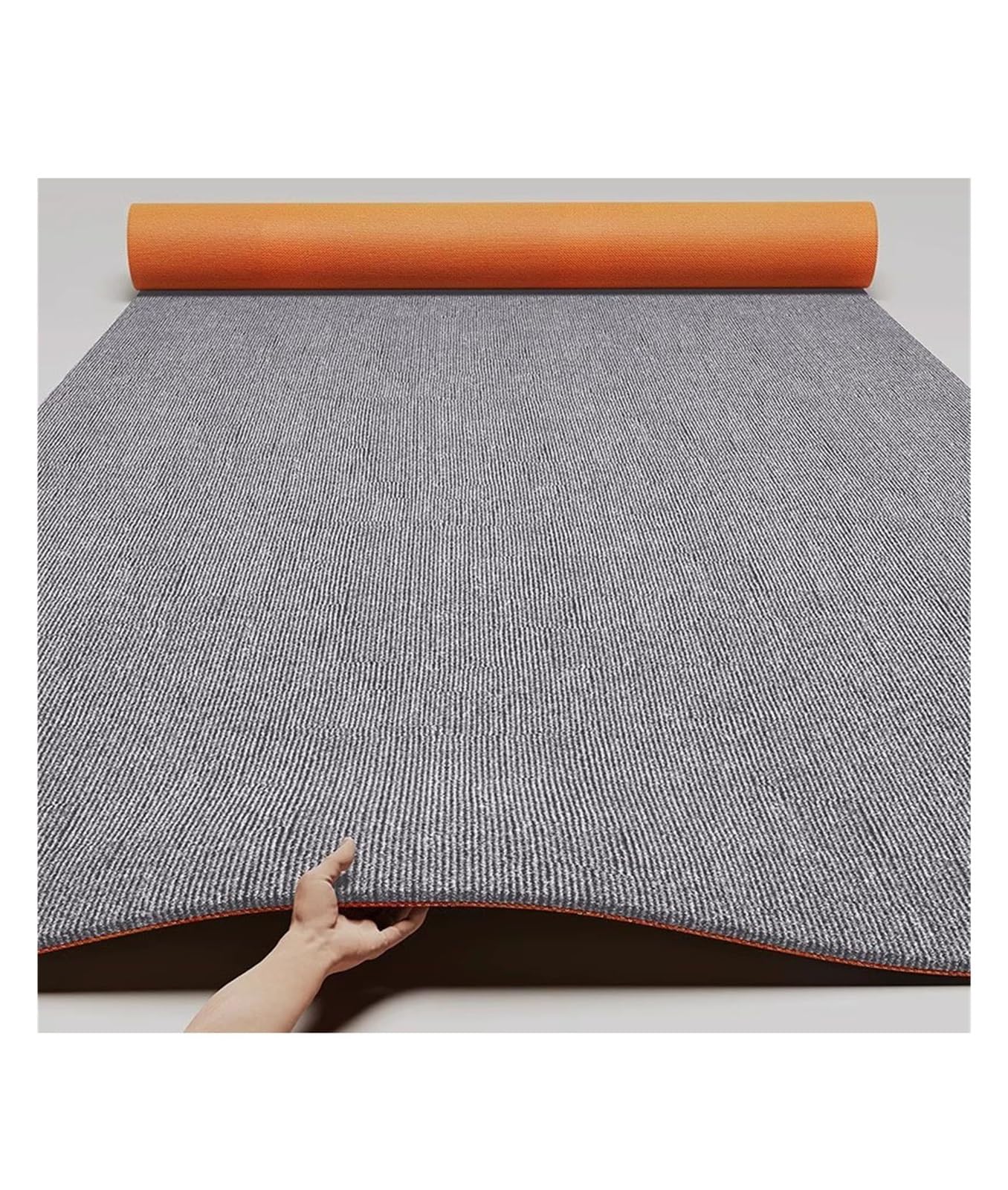 9mm Sound Absorbing Carpet Soundproof Carpet,Non-Slip Polyester Area Rug,Prevent-Vibration Noise Reducing Rug(Grey,80x200cm/31.5x78.7in)