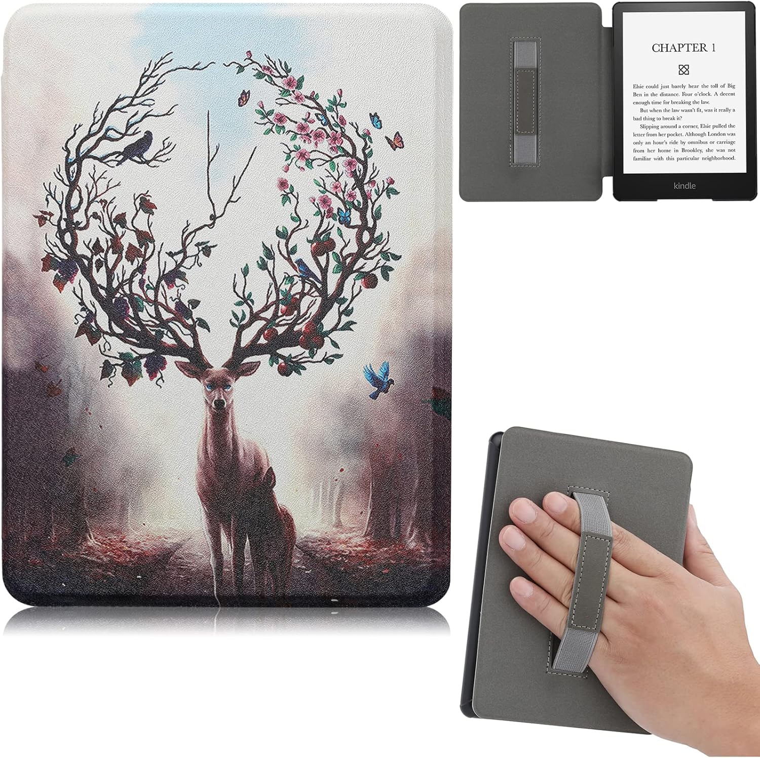 Artyond Case for Kindle Paperwhite 2021, Light Shell Hand Strap Cover