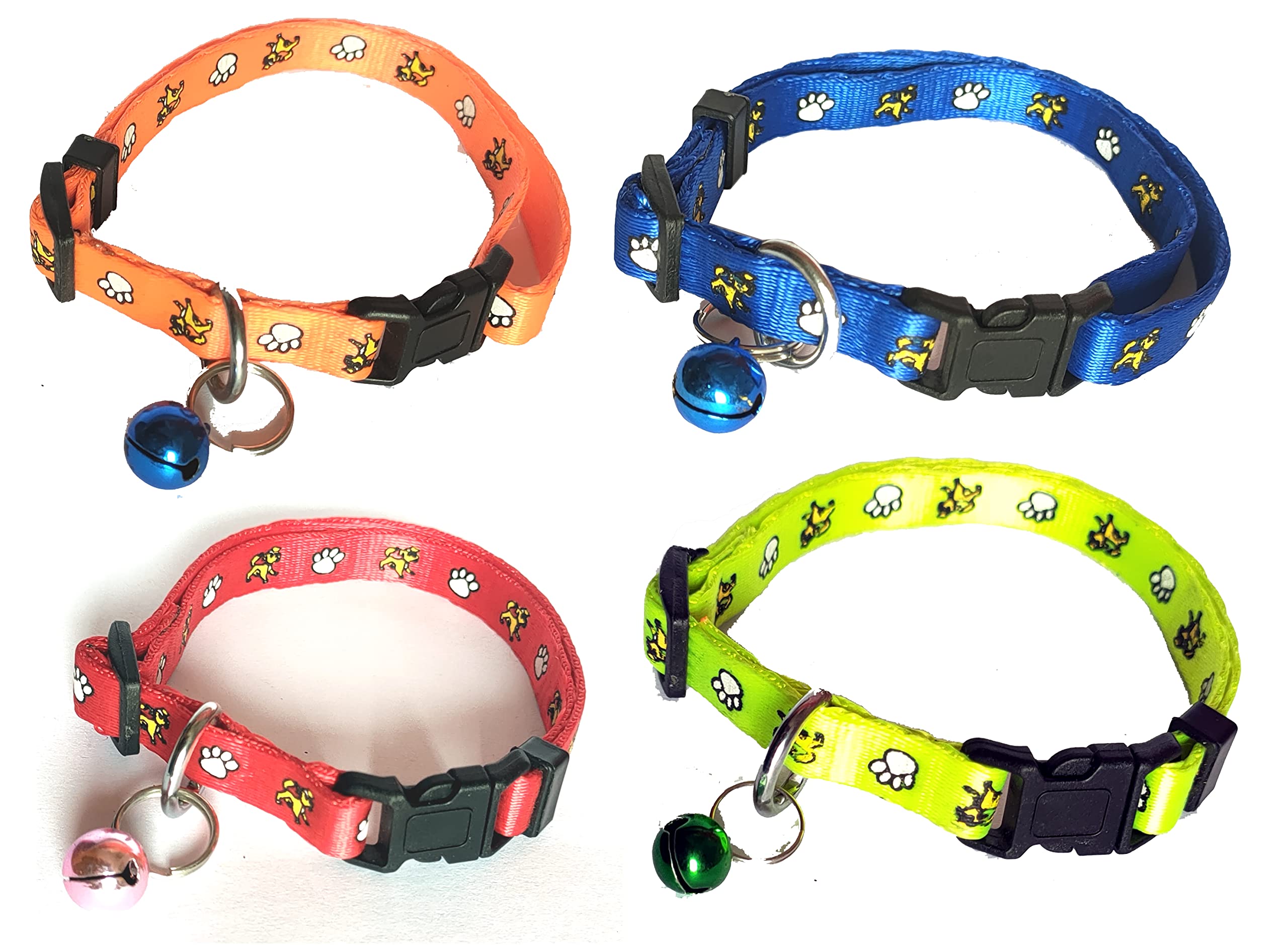 Pups&Pets Soft Nylon Premium Made Small Dogs & Puppies Collar Cat Collar Animal Print 10 MM (Green Color) (B0B3TZNX6L) Amazon Price History, Amazon Price Tracker