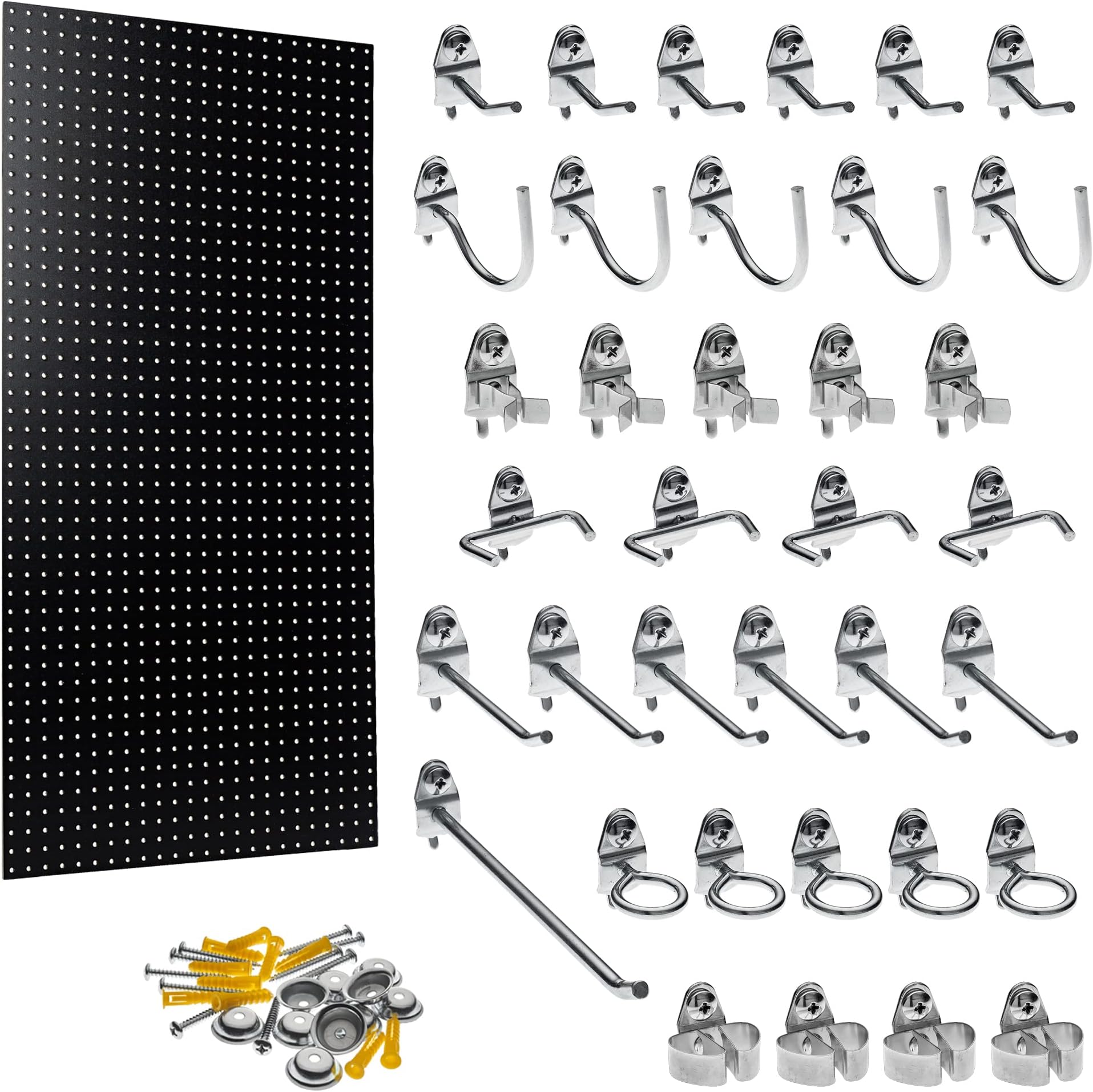 Triton Products HDB-36 Black Hdf Pegboard/36 Hooks