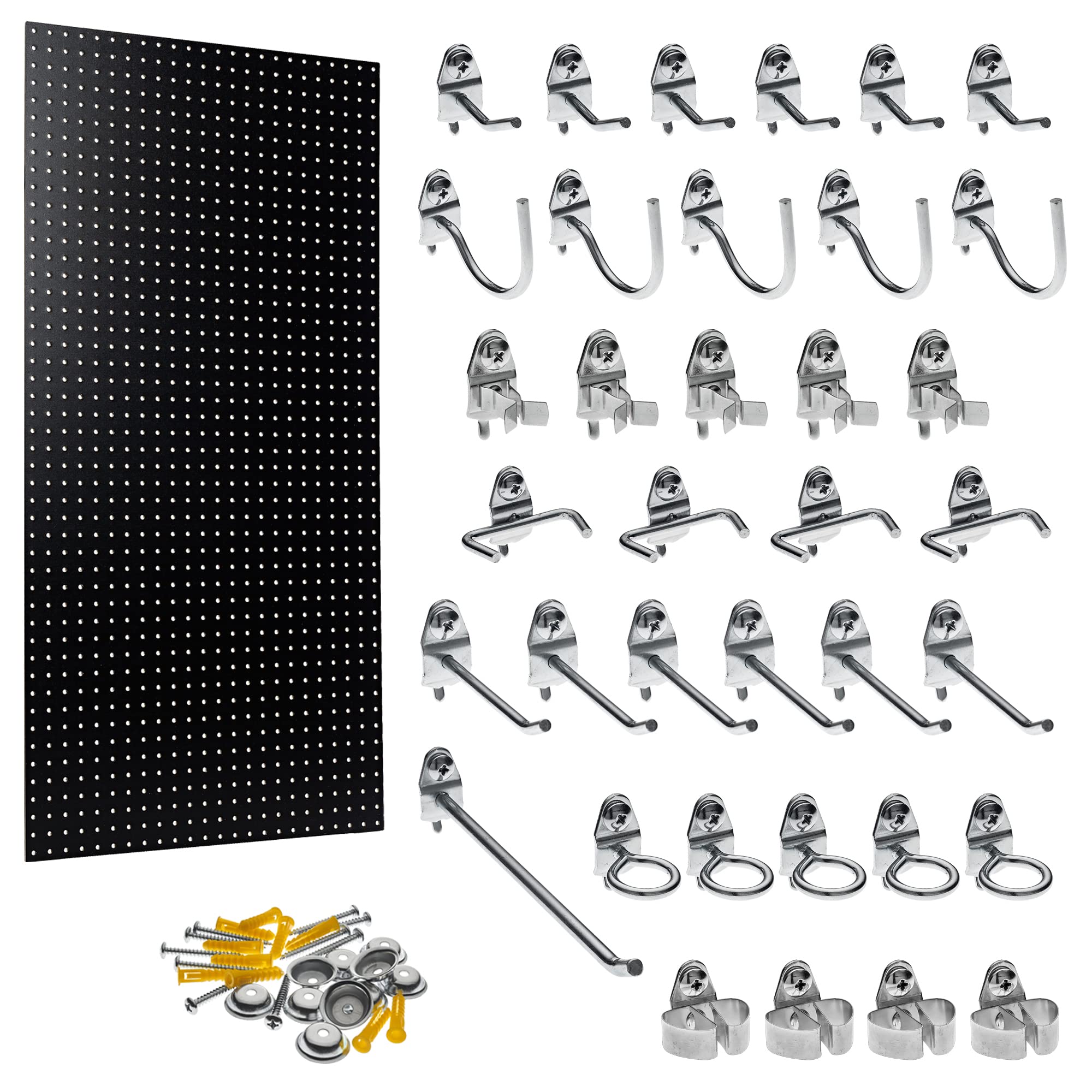 Triton Products HDB-36 Black Hdf Pegboard/36 Hooks