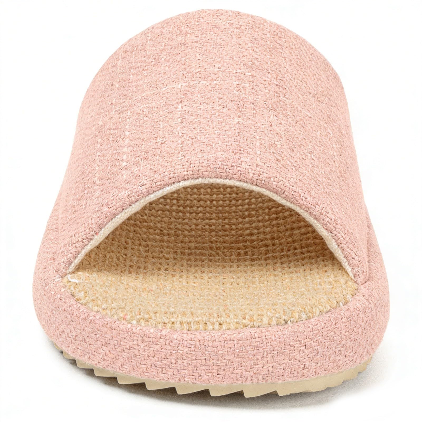 Zapatillas de Estar en Casa Mujer Pantuflas de Lino Antideslizantes Planas Espuma de Memoria Suave Cuatro Estaciones Slippers — view 7