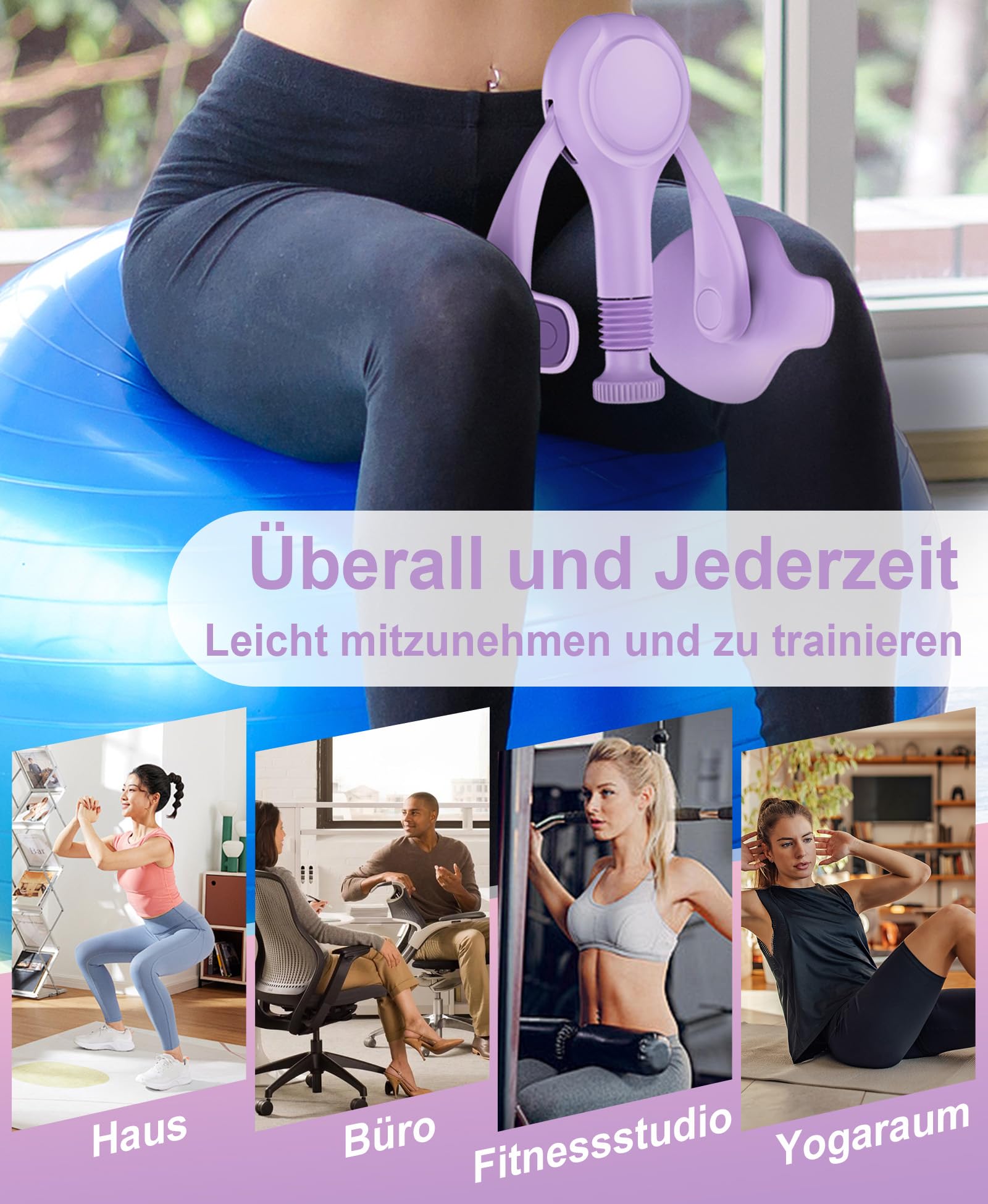 Oberschenkel Master Hip Trainer Kegel Exerciser (Violett)