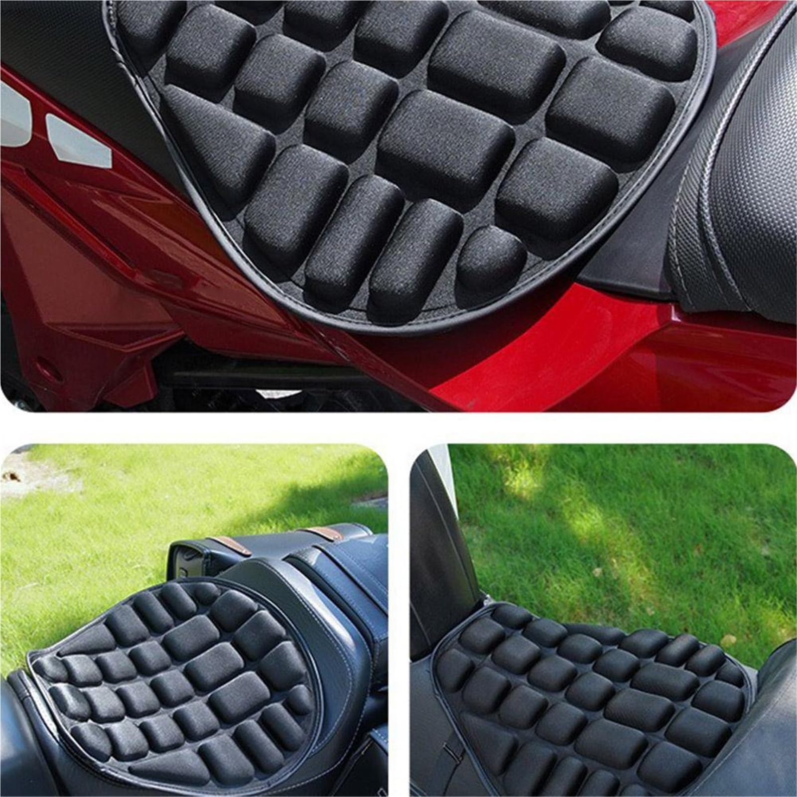 1 Cuscino Per Sella Moto Universale In Gel Comfort