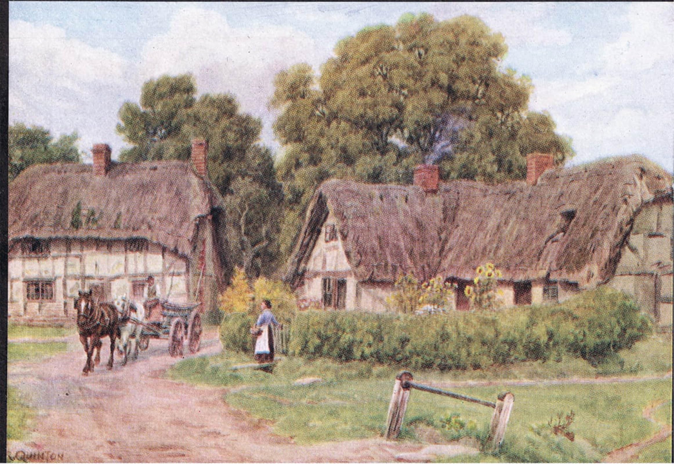 Lienzo de West Hagbourne de Alfred Robert Quinton, la solución para decorar paredes vacías 60x90 5