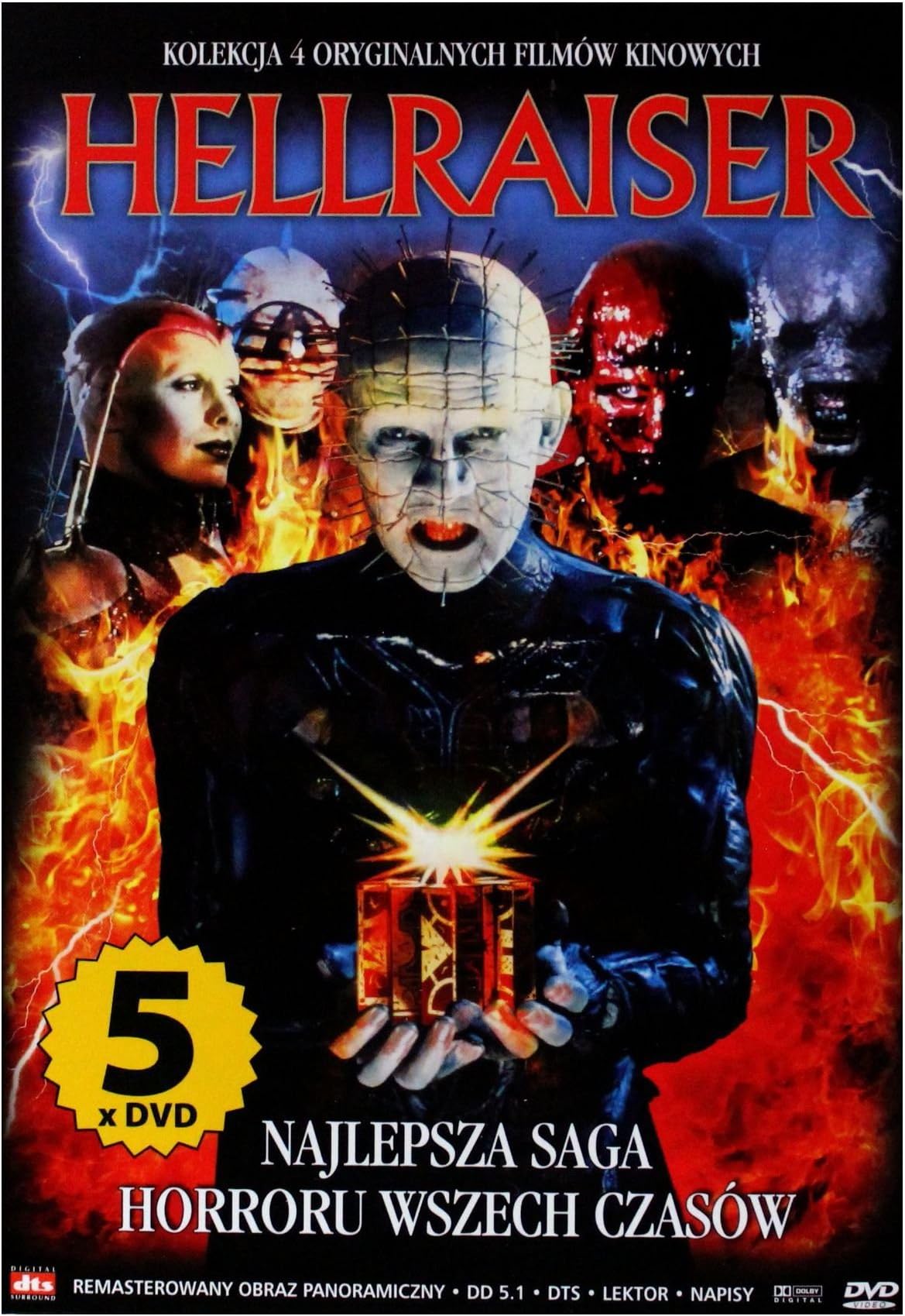 Hellraiser / Hellbound: Hellraiser II / Hellraiser: Hell on Earth / Hellraiser: Bloodline [5DVD] [Region 2] (English audio)
