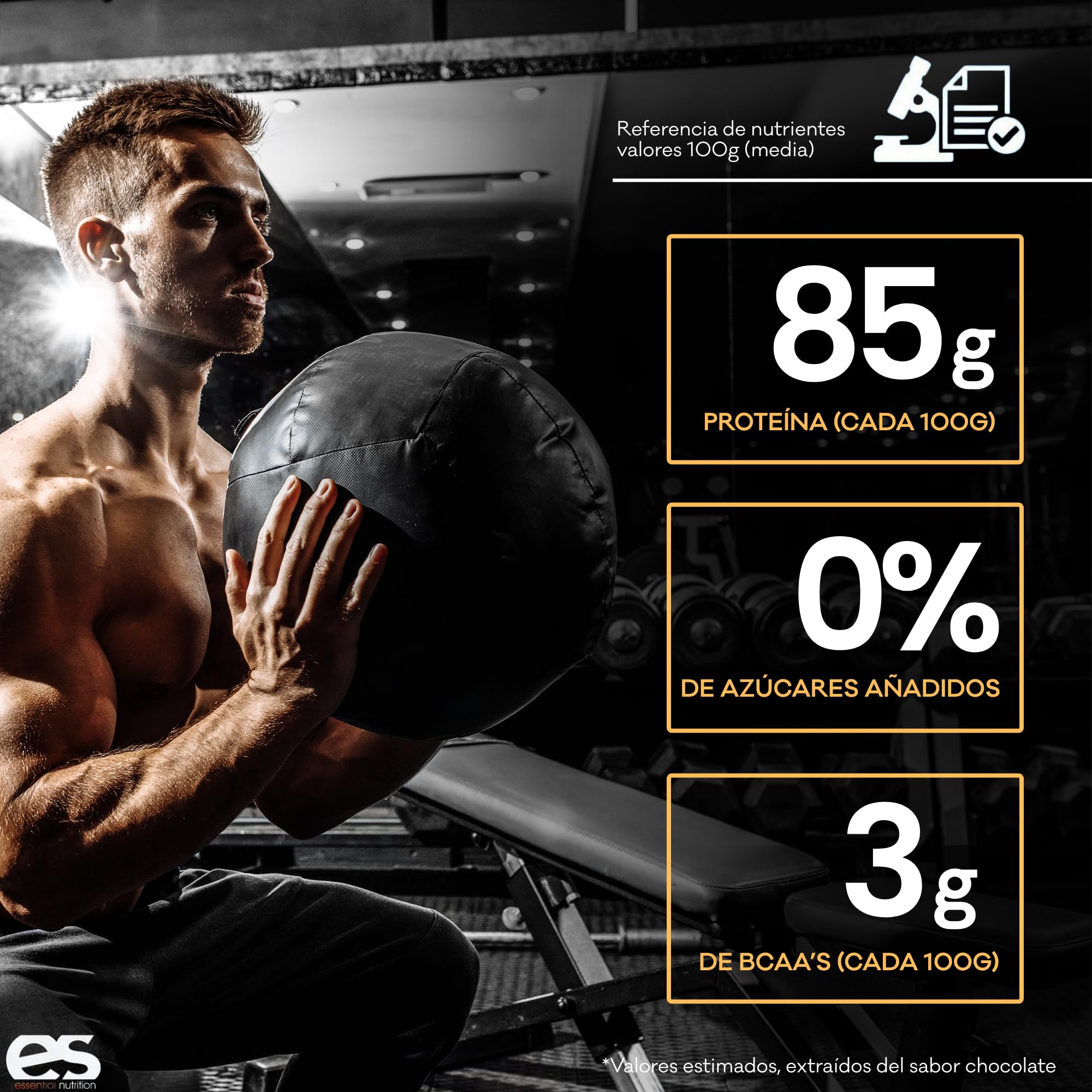ESSENTIAL NUTRITION - 90 ISO ZERO | Proteina Isolada | Aumenta la Masa Muscular | Bajo en Carbohidratos, Azúcares y Grasas (1 kg (Paquete de 1), Tarta de Chocolate)