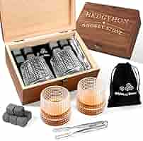 花崗岩製ウイスキー冷却ストーンギフトセット エレガントな金箔ギフトボックス付き 花崗岩製ウイスキー冷却ストーンギフトセット エレガントな金箔