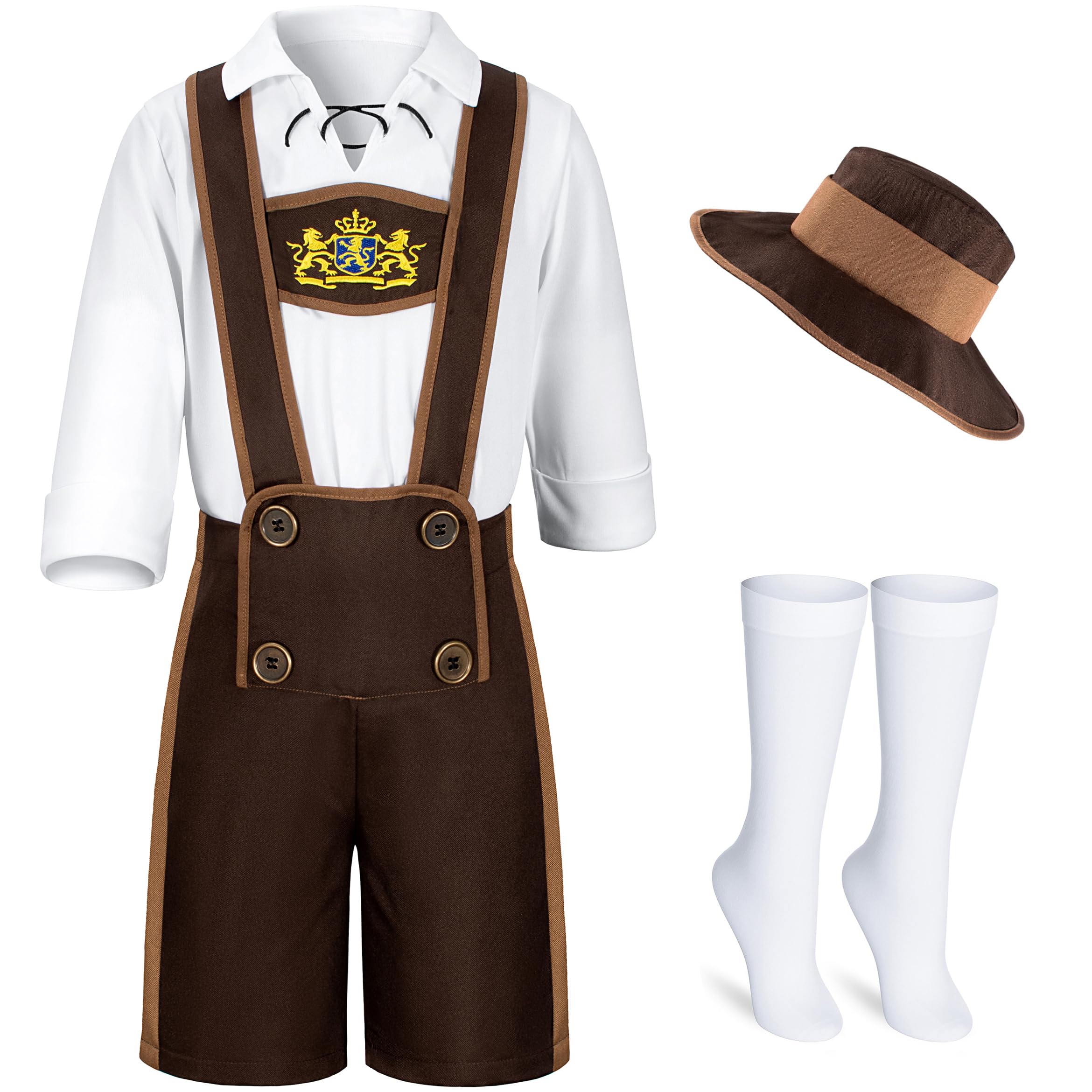 Photo 1 of HADOLLWELL Kids Oktoberfest Costume 3-4T Brown