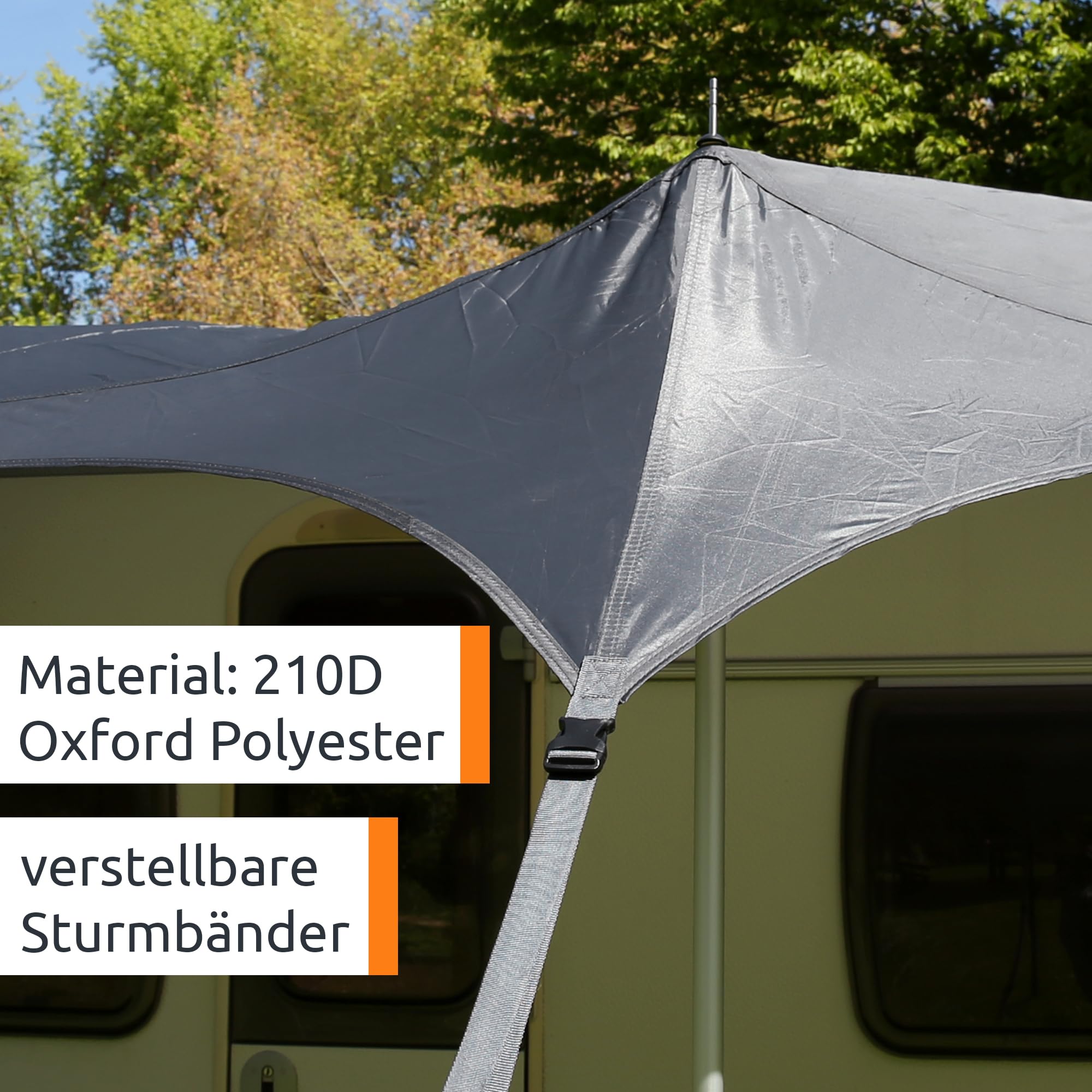 GEAR Scilla PES 450 x 250 Caravan Tarp Sonnensegel Wohnmobil Sonnendach