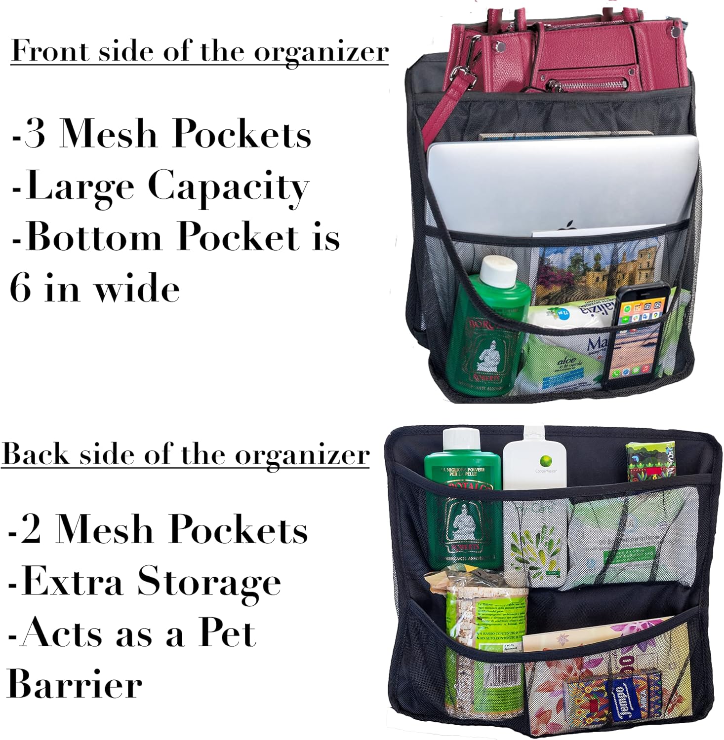 Jacky Roo Handbag Headrest Organizer Image