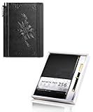 CAGIE Leather Notebook Journal for Men - 2 Pack, A5 Hardcover Leather Notebook Journals for Writing Gifts Box Included