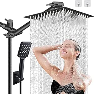 10'' Rainfall Shower Head Combo