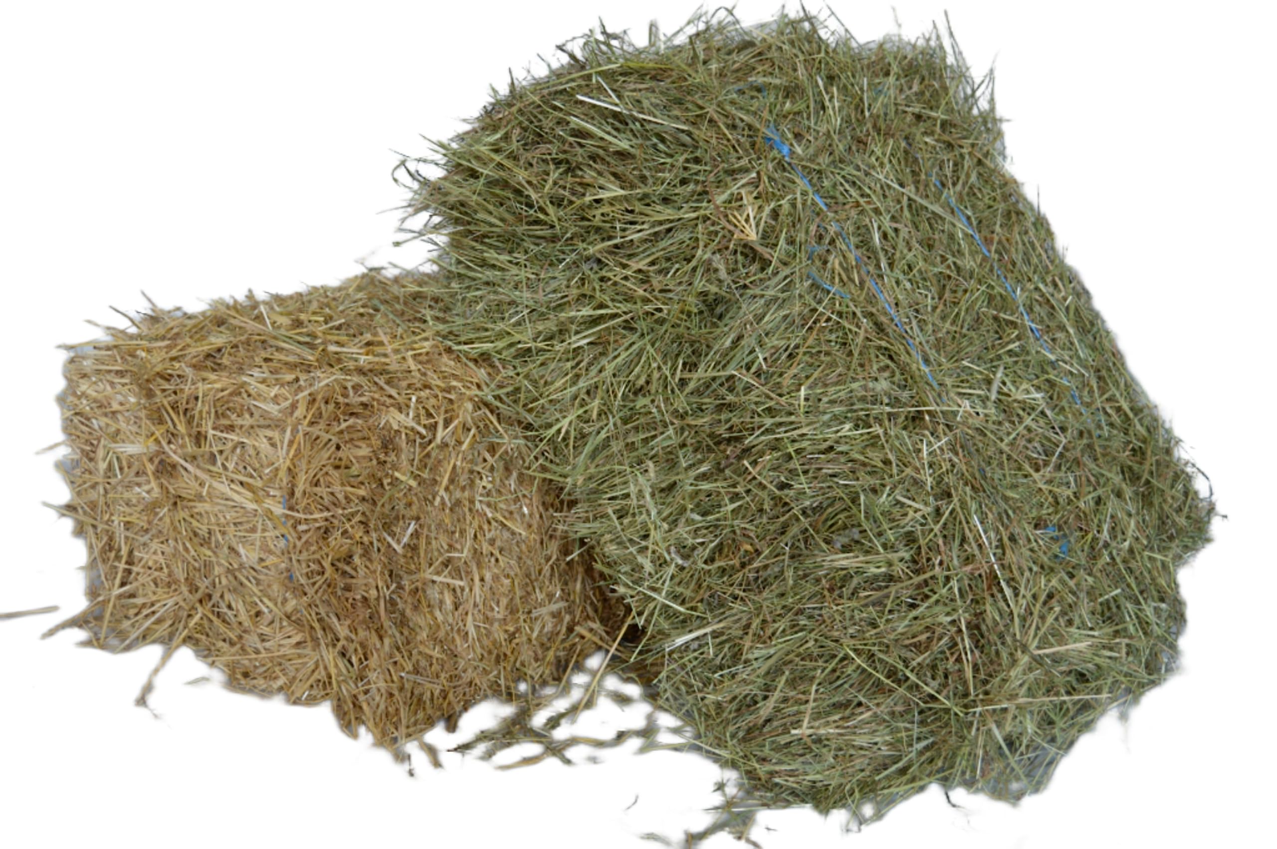agrar-Store - 10 kg de paja + 10 kg de heno – Combinación de heno + paja – paja de heno para conejo, cobaya, heno de conejo, heno cobaya, heno cosecha 2023